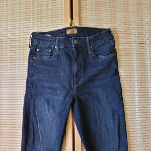 MOTHER Dark Denim Skinny Jeans